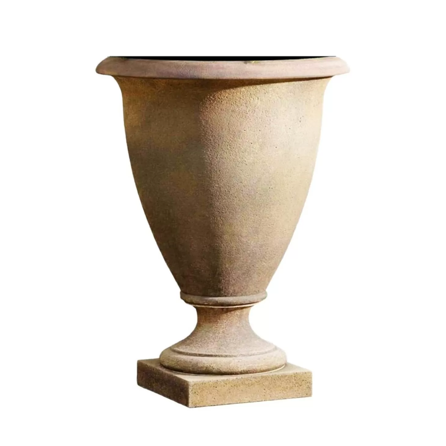 Pottery + Planters + Containers>Roger's Gardens Aged Limestone Lexington Urn - 31" Tall