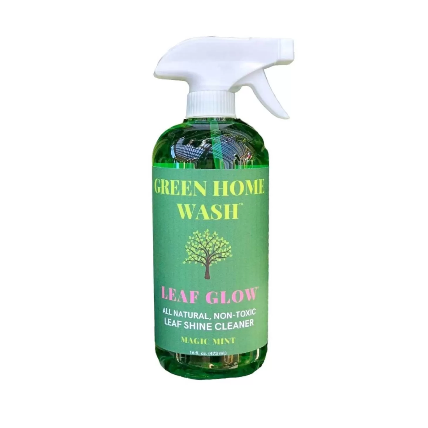 Soils + Fertilizers + Sprays>Roger's Gardens All Natural Leaf Glow Leaf Shine Cleaner By Green Home Wash - 16Oz