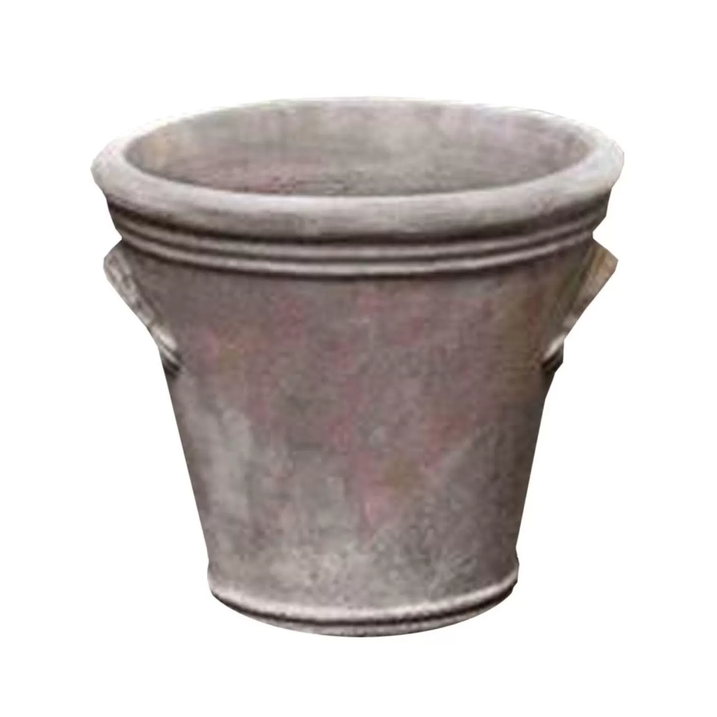 Pottery + Planters + Containers>Roger's Gardens Antico Terra Cotta Fluted Handle Planter