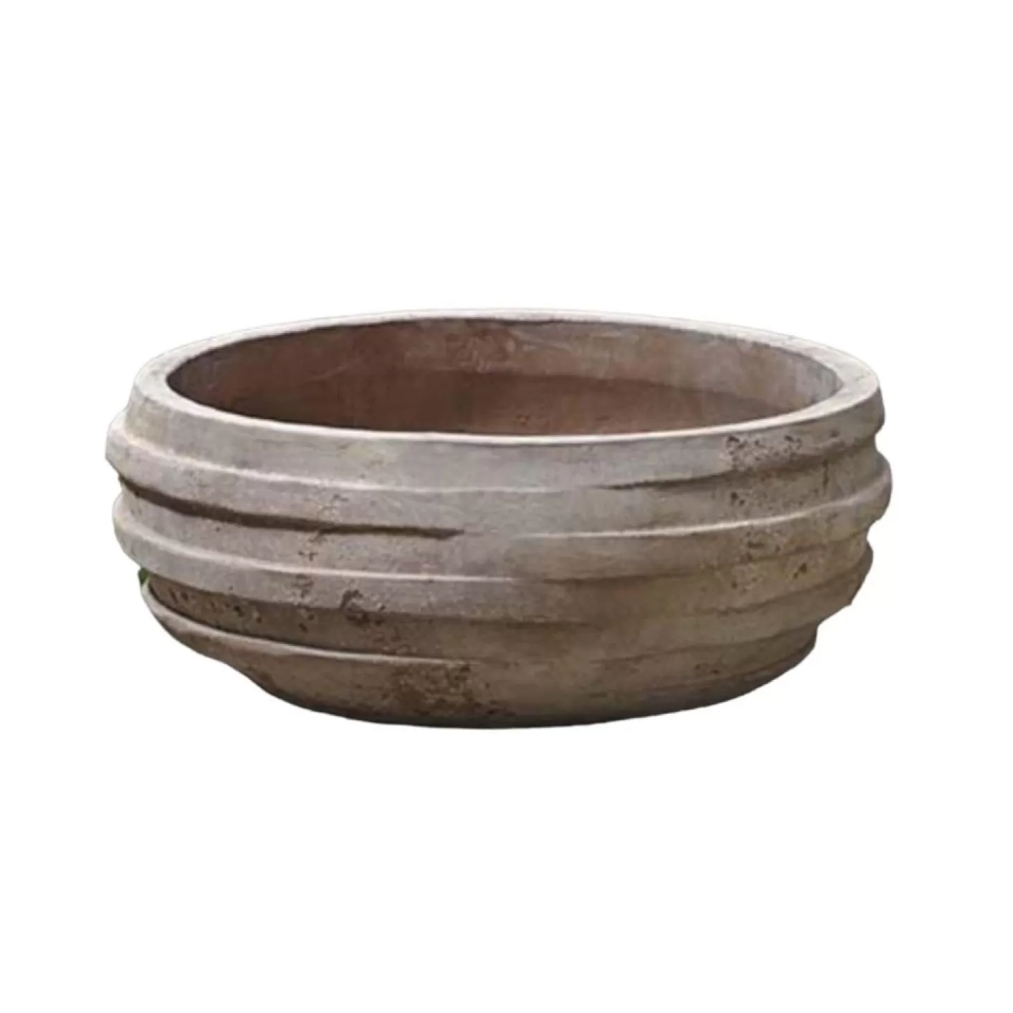 Pottery + Planters + Containers>Roger's Gardens Antico Terra Cotta Tela Bowl