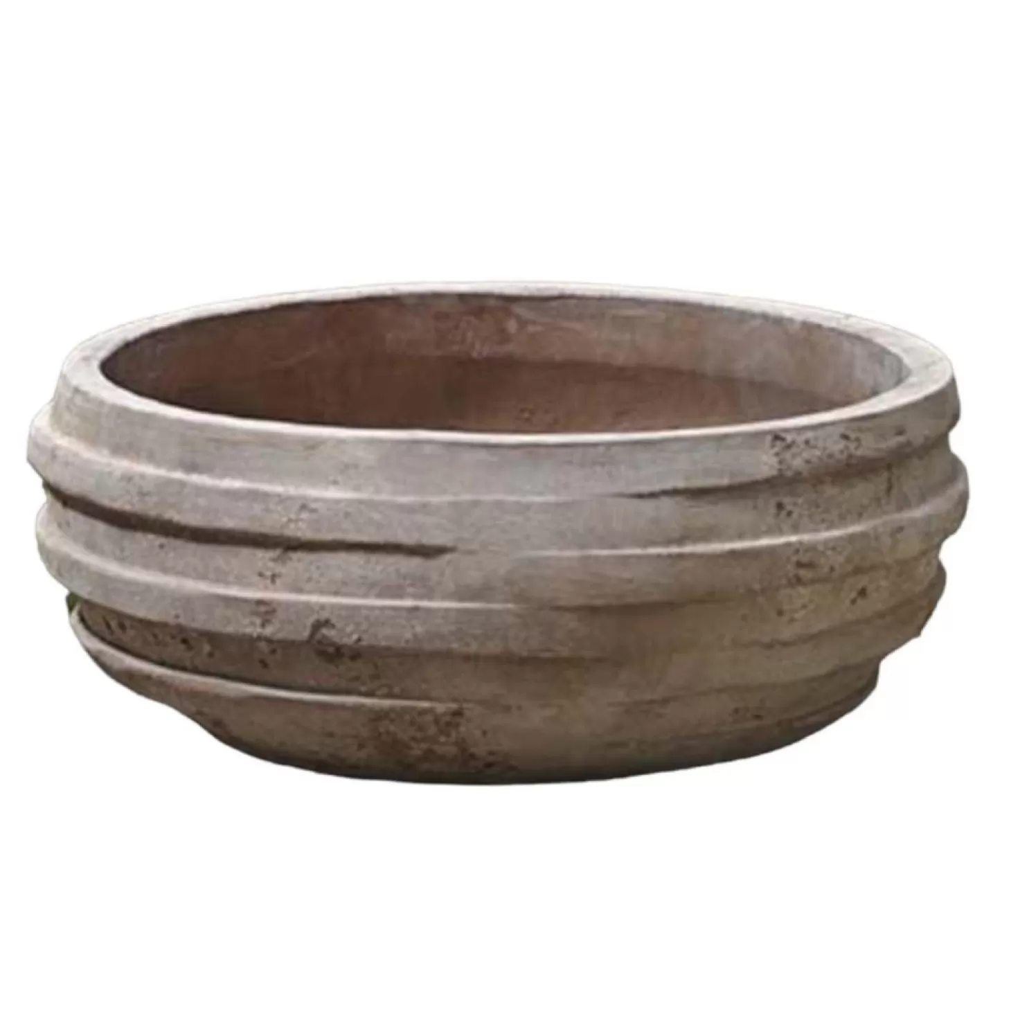 Pottery + Planters + Containers>Roger's Gardens Antico Terra Cotta Tela Bowl