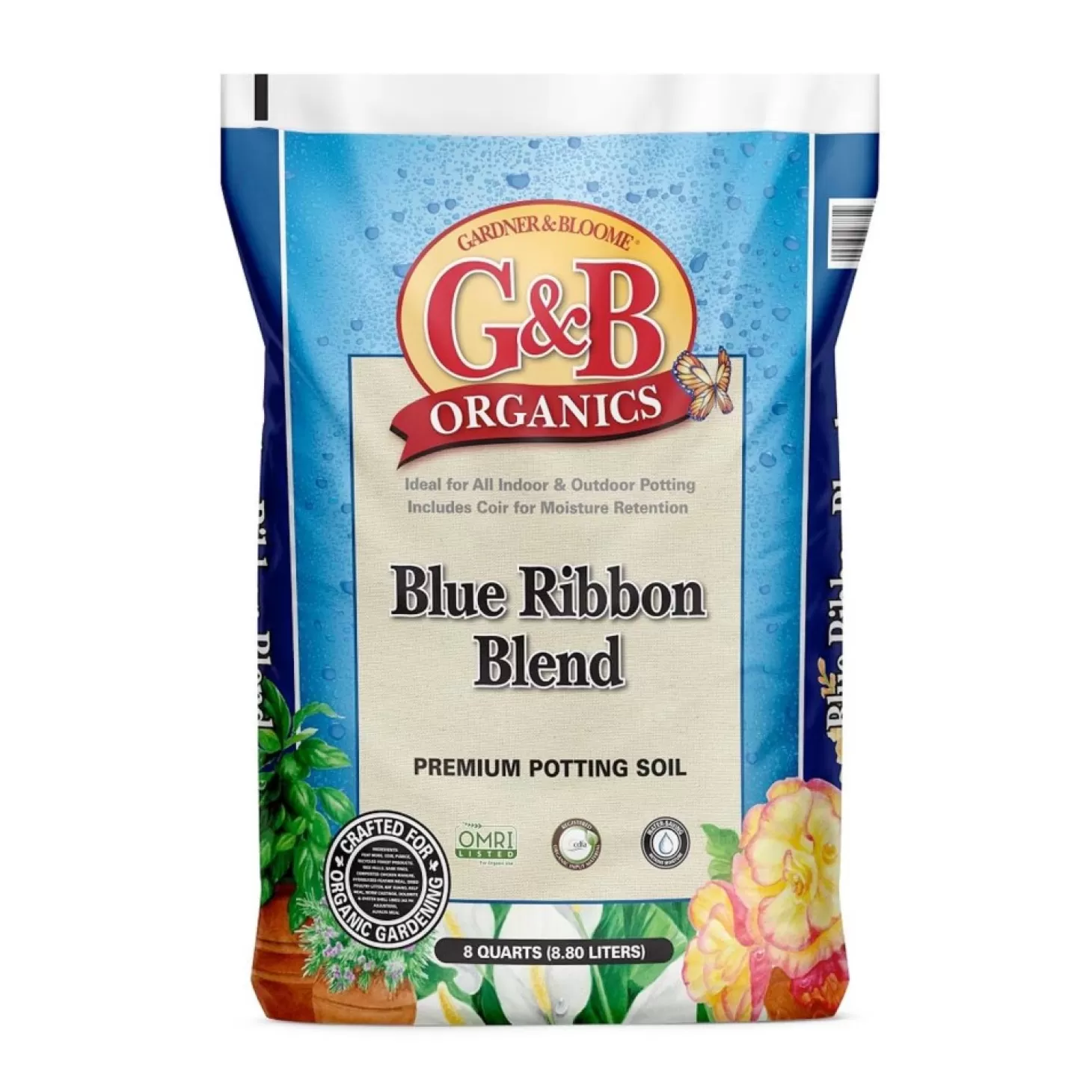 Soils + Fertilizers + Sprays>Roger's Gardens Blue Ribbon Potting Soil - 8Qt