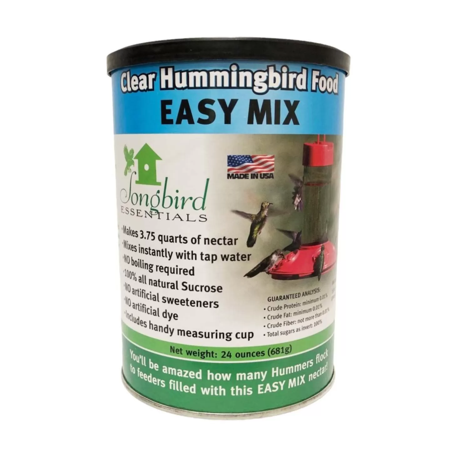 Garden Accents + Bird Feeders>Roger's Gardens Clear Hummingbird Food Easy Mix - 24Oz