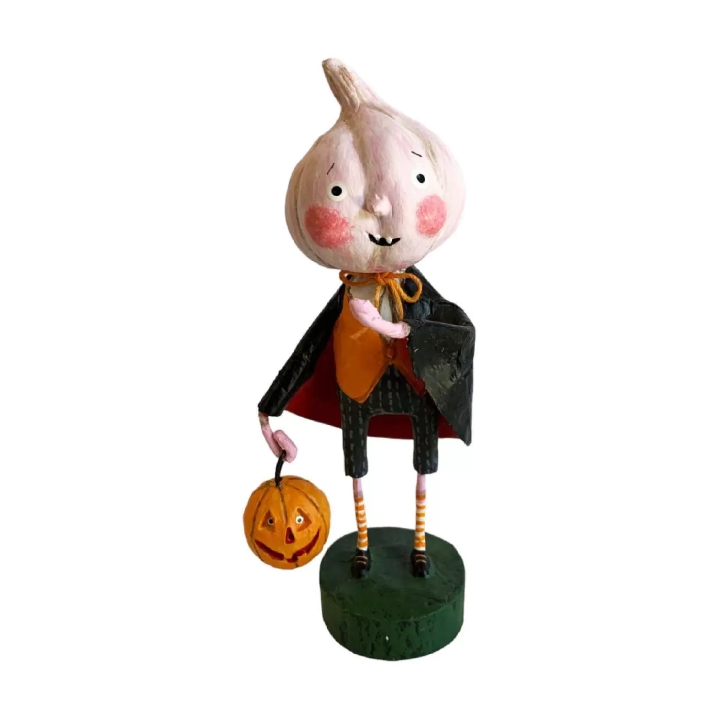 Halloween Decor>Roger's Gardens Count Garlic Of Eastvale - 6.25" Tall - Lori Mitchell