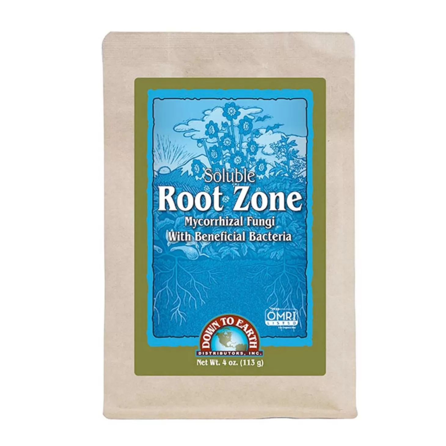 Soils + Fertilizers + Sprays>Roger's Gardens Down To Earth Organic Mycorrhizal Root Fertilizer - 4Oz