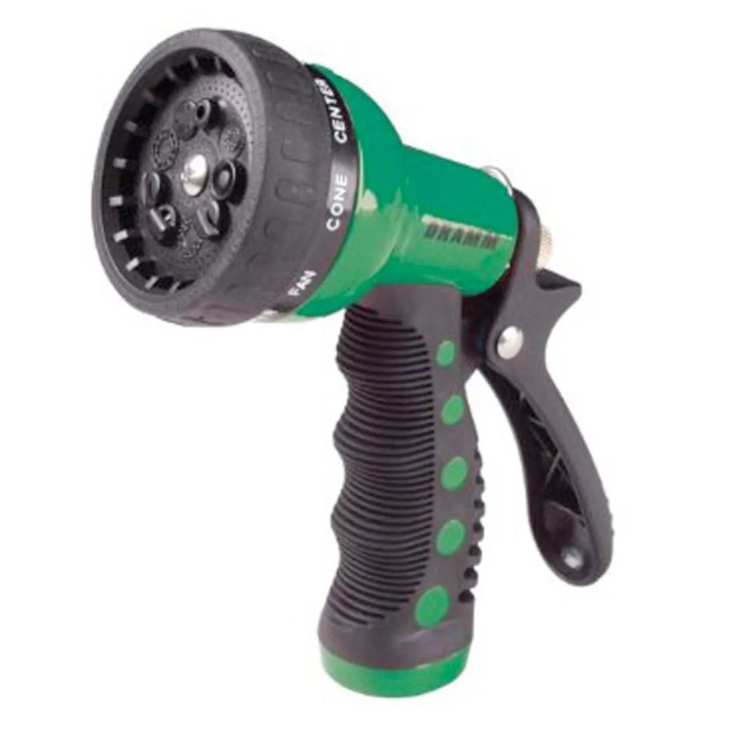 Garden Gloves + Tools + Accessories>Roger's Gardens Dramm Touch 'N Flow Revolver 9-Pattern Spray Gun - Green