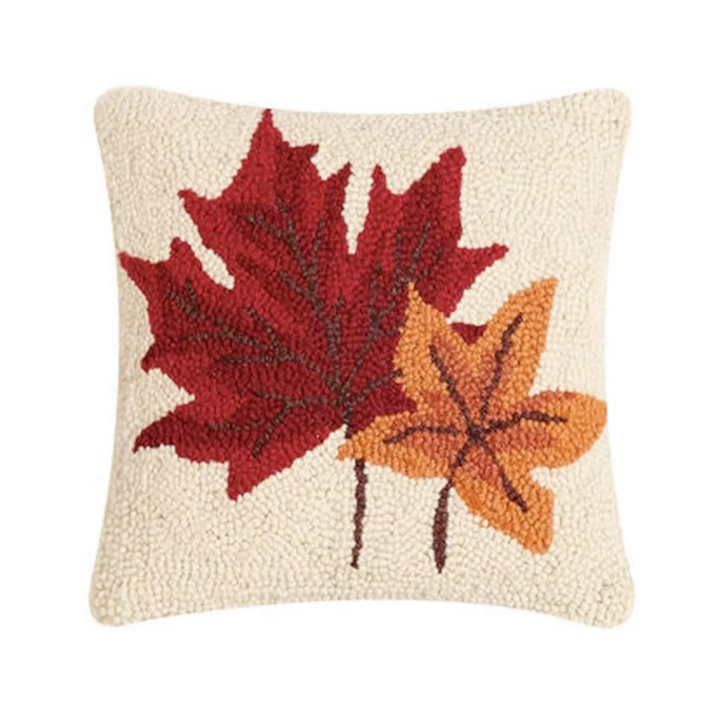 Decor Accents>Roger's Gardens Fall Leaves Hook Pillow - 10" X 10"