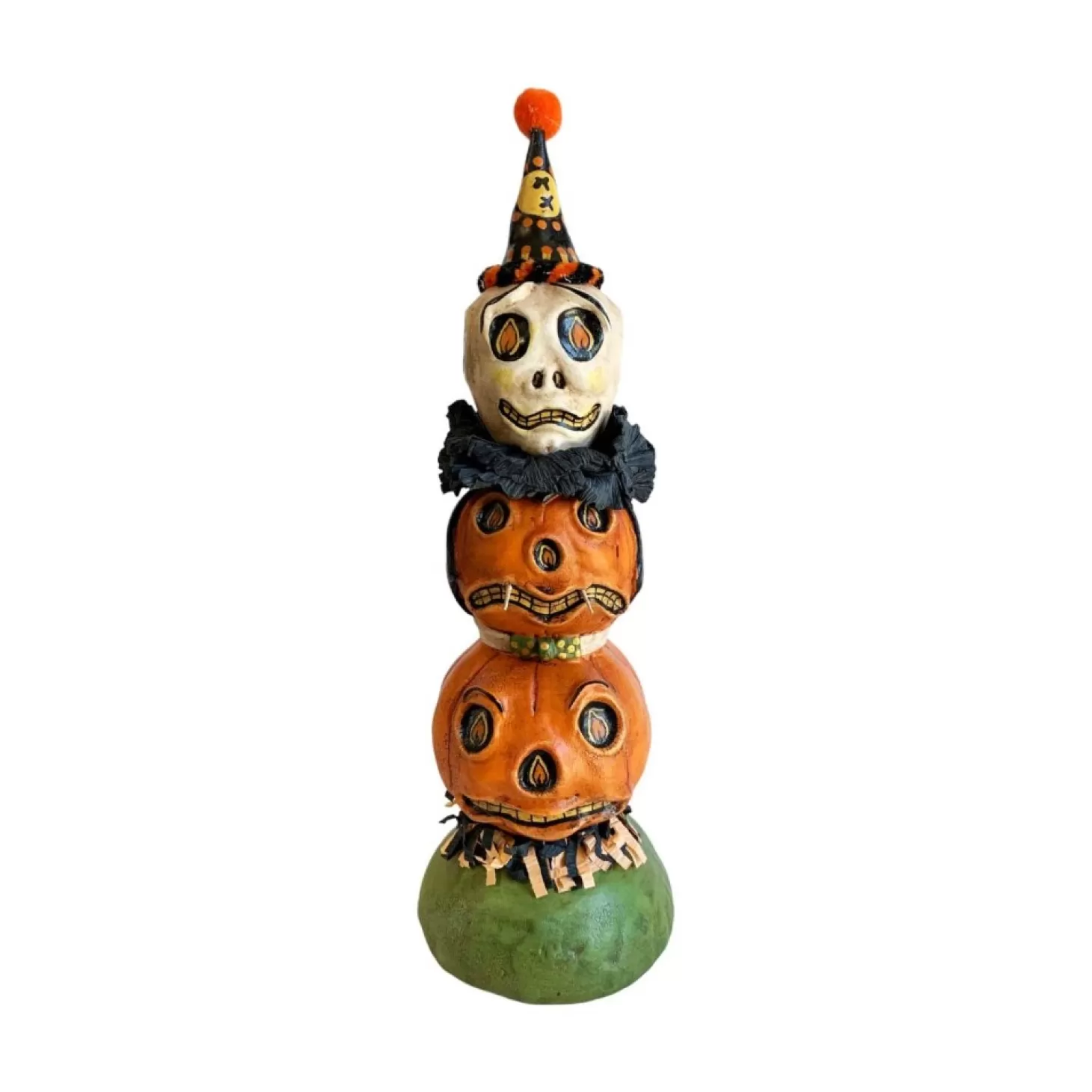 Halloween Decor>Roger's Gardens Festive Halloween Totem - 11" Tall