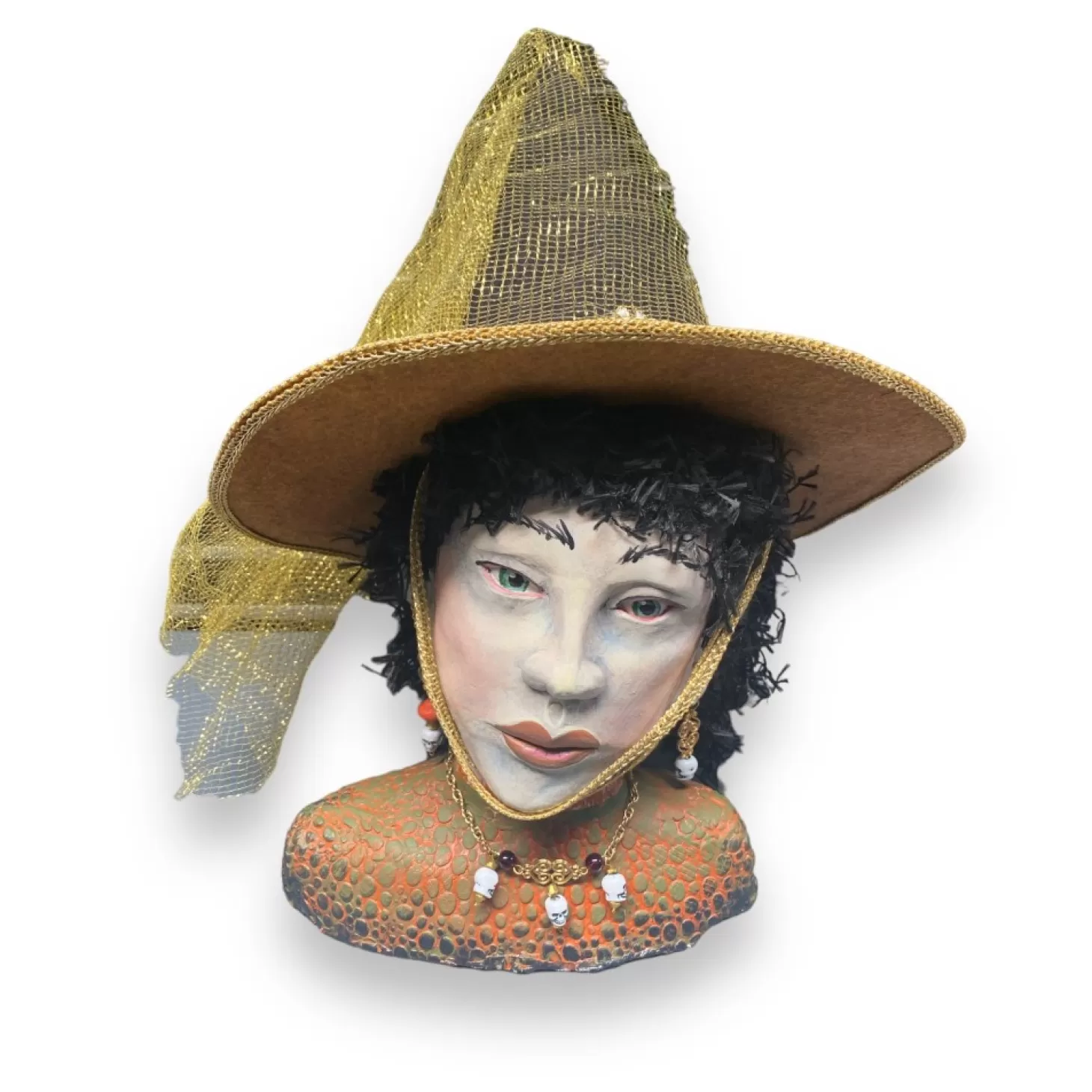 Halloween Decor>Roger's Gardens Gently Jenny Witch - 13" Tall