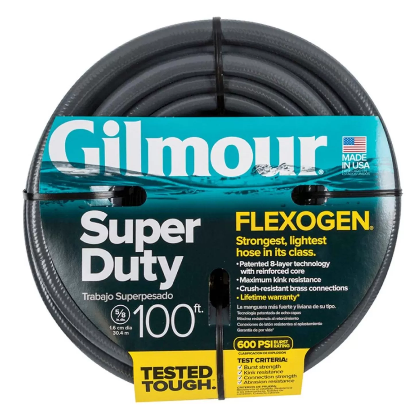 Garden Gloves + Tools + Accessories>Roger's Gardens Gilmour Flexogen Super Duty Hose - 100Ft