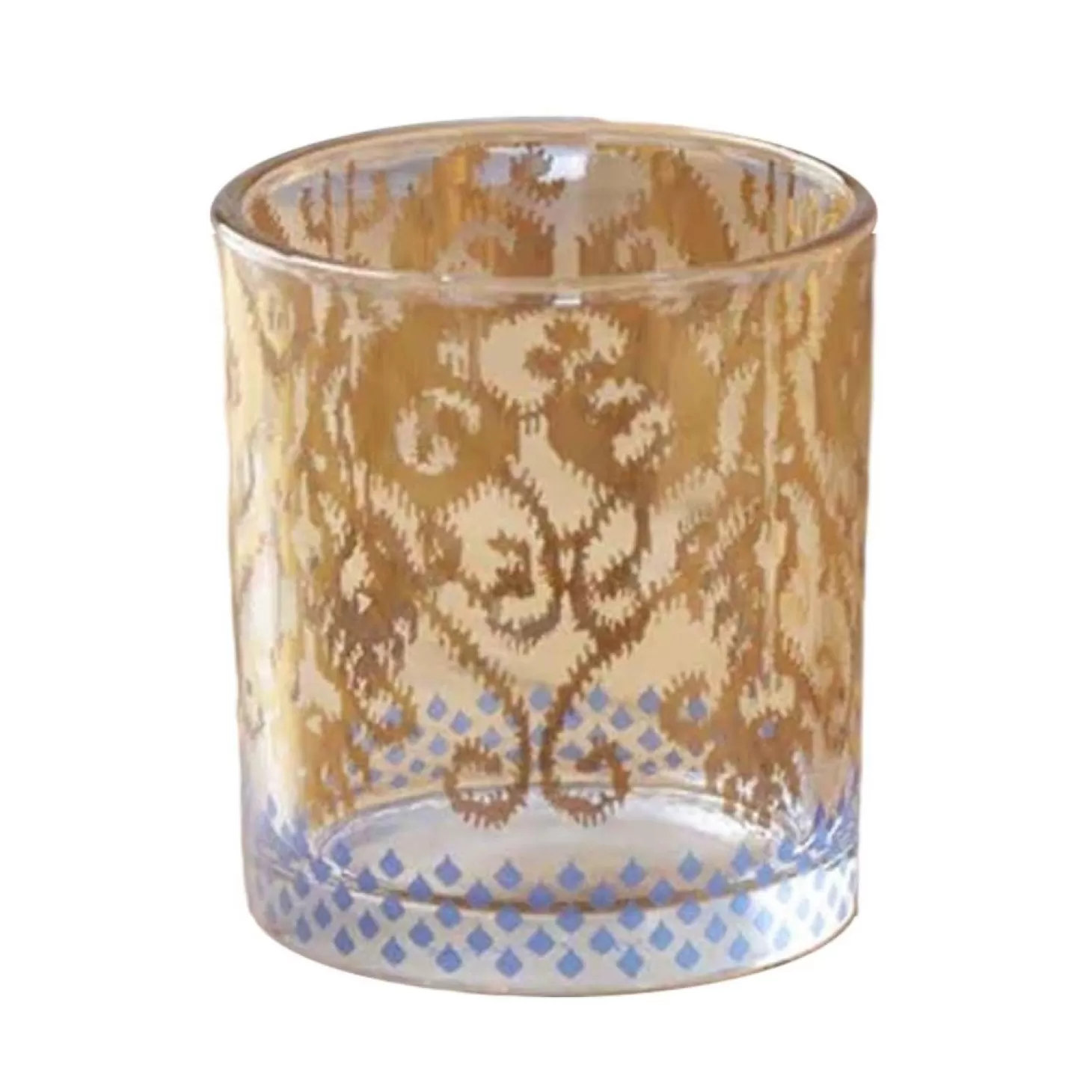 Glassware>Roger's Gardens Golden Ikat Cocktail Glass