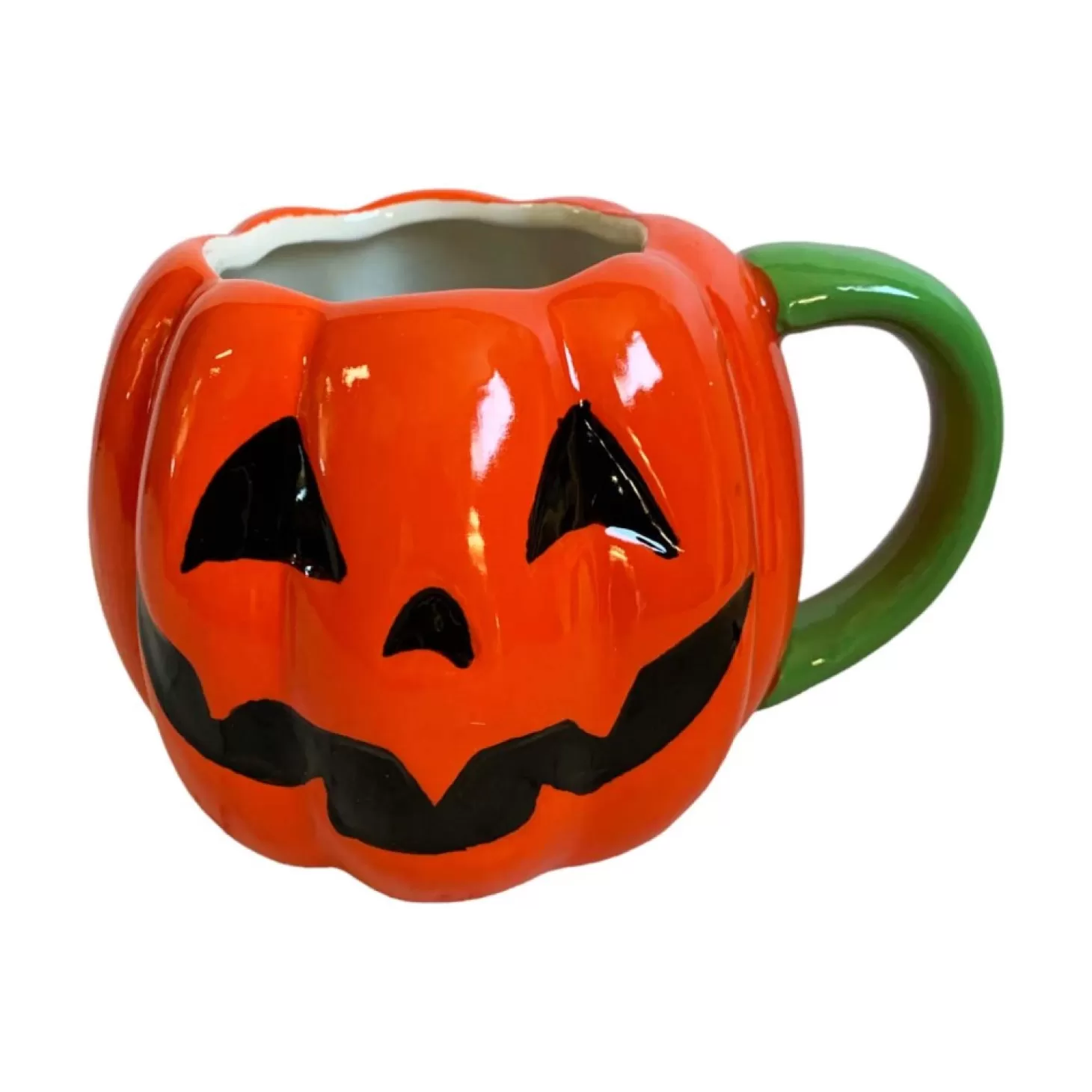 Serveware>Roger's Gardens Jack-O-Lantern Mug - 6" X 5"