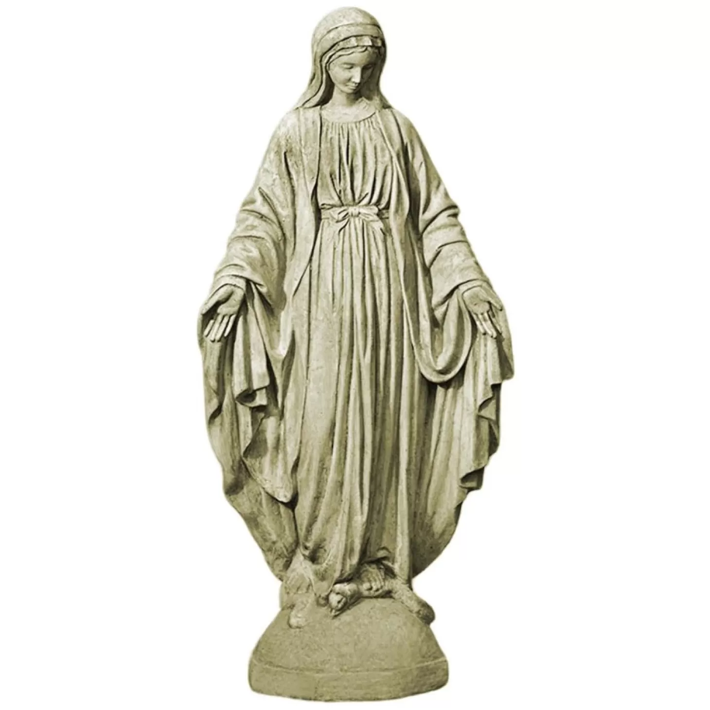 Pottery + Planters + Containers>Roger's Gardens Madonna Statue - Verde - 35" Tall