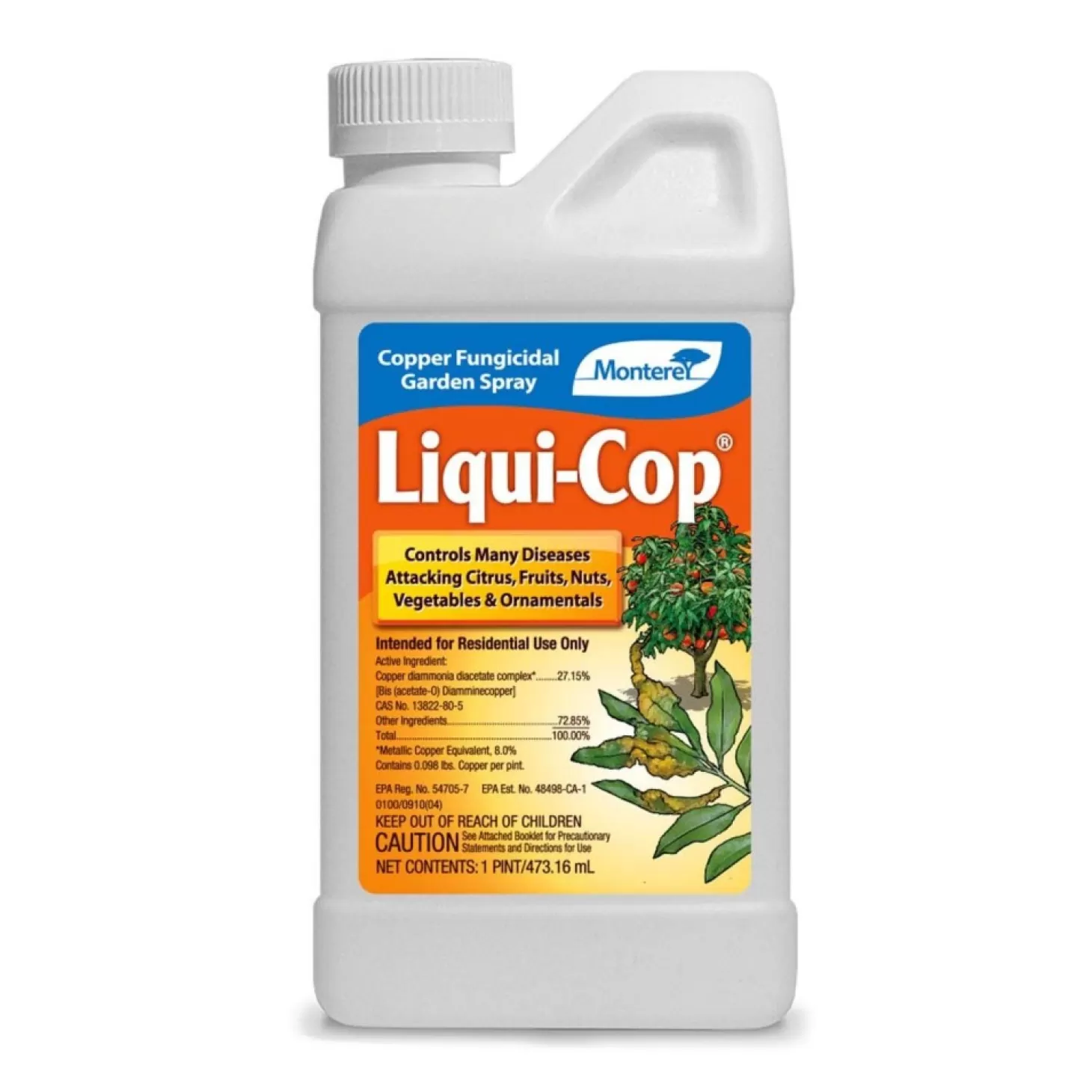 Soils + Fertilizers + Sprays>Roger's Gardens Monterey Liqui-Cop Copper Fungicide Concentrate - 16Oz