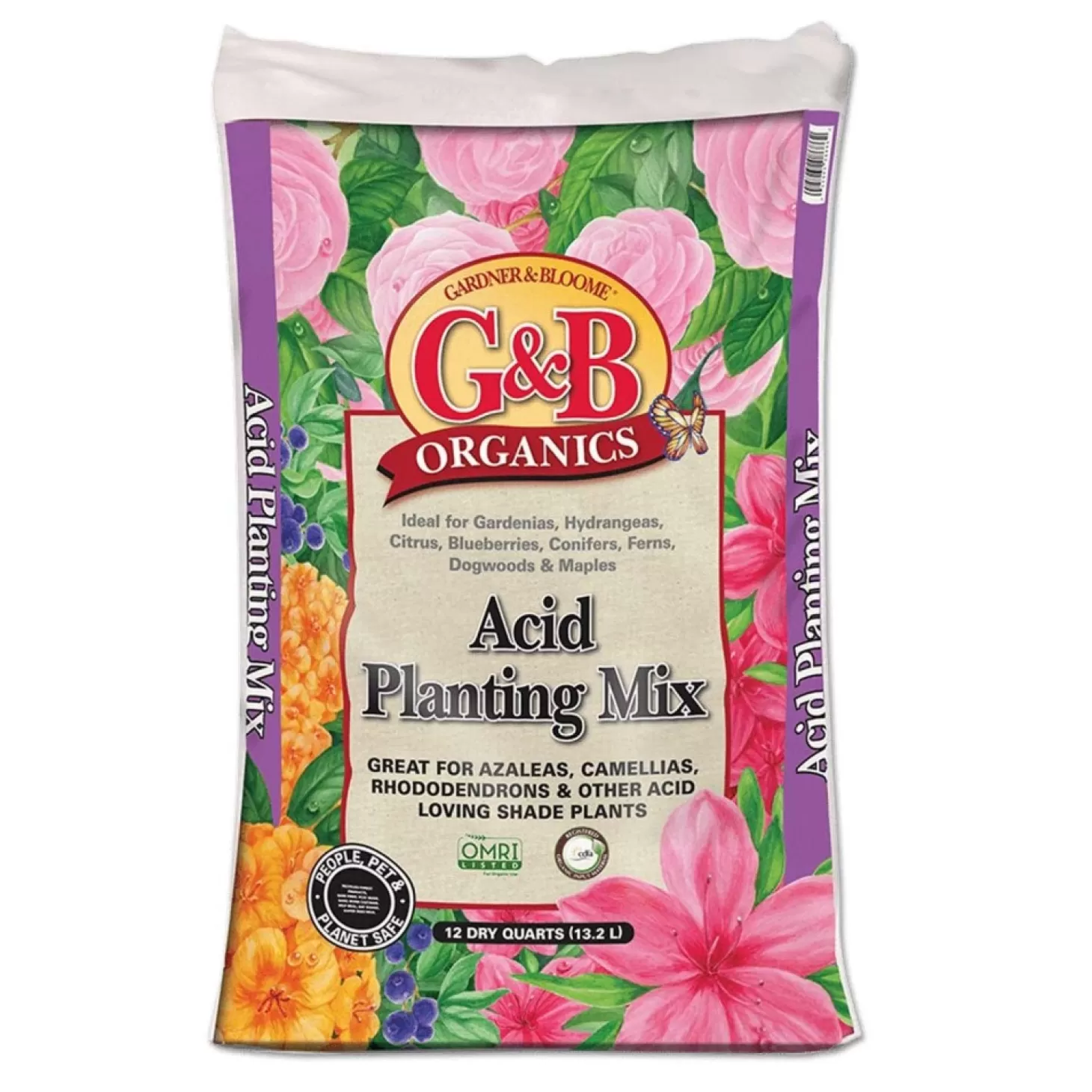 Soils + Fertilizers + Sprays>Roger's Gardens Organic Acid Planting Mix 2 Cu.Ft.