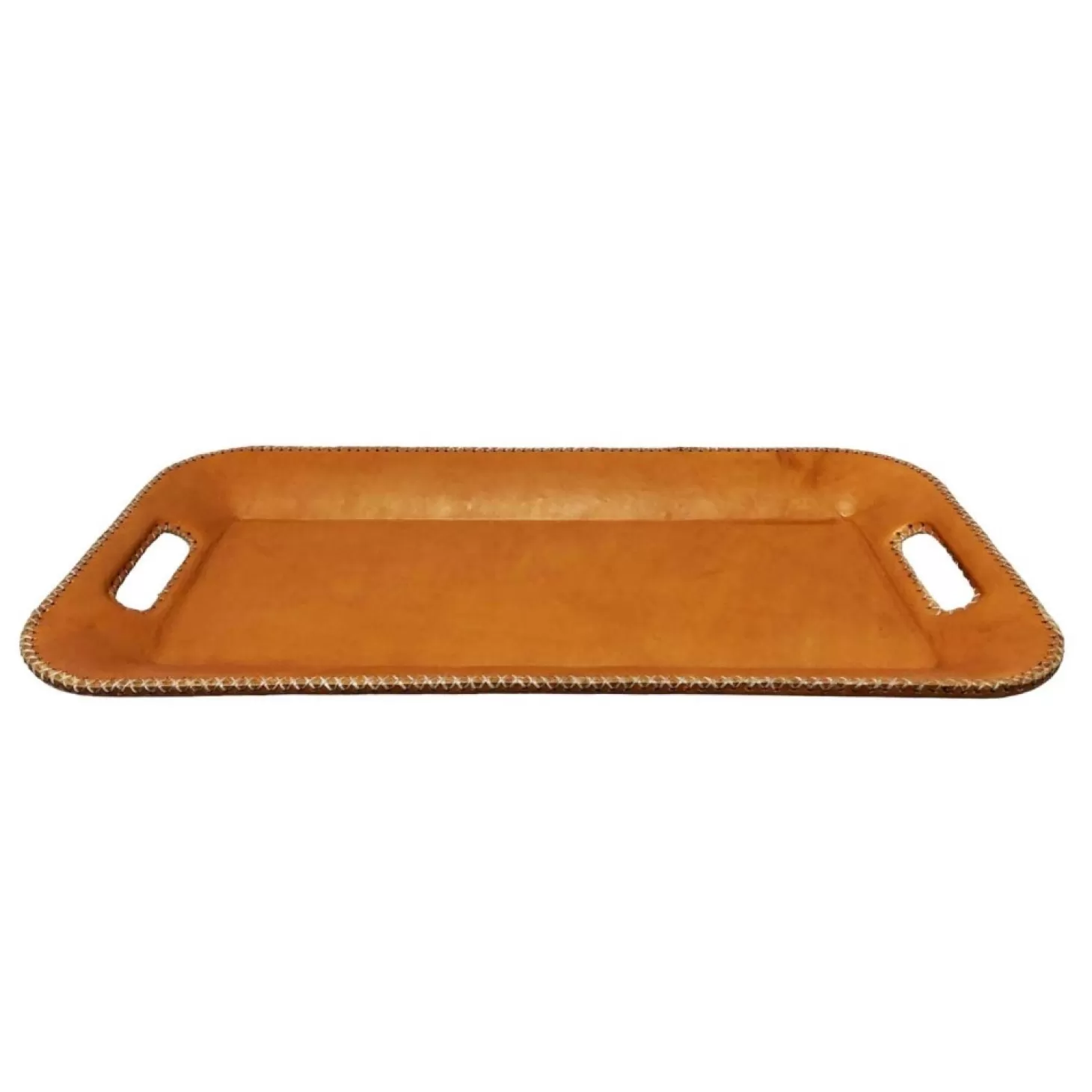 Serveware>Roger's Gardens Paraguayan Leather Long Serving Tray