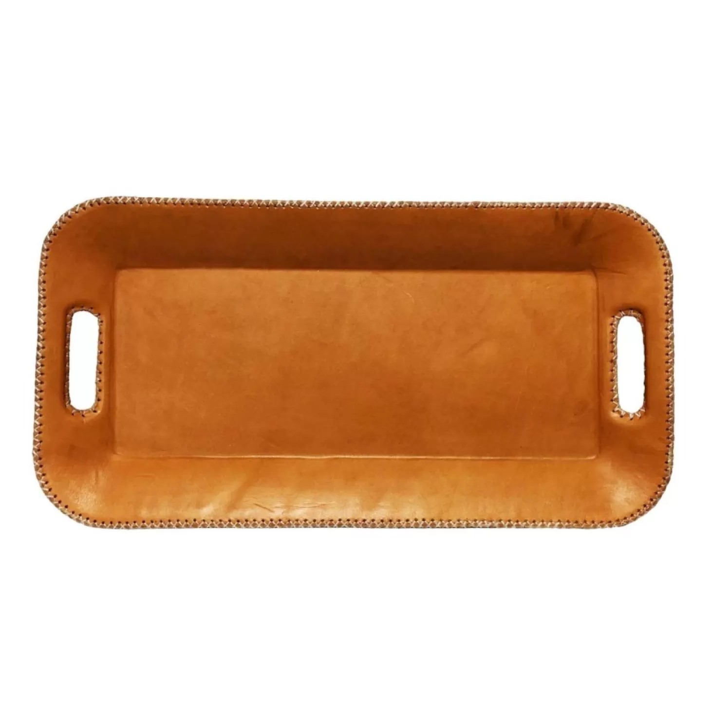 Serveware>Roger's Gardens Paraguayan Leather Long Serving Tray