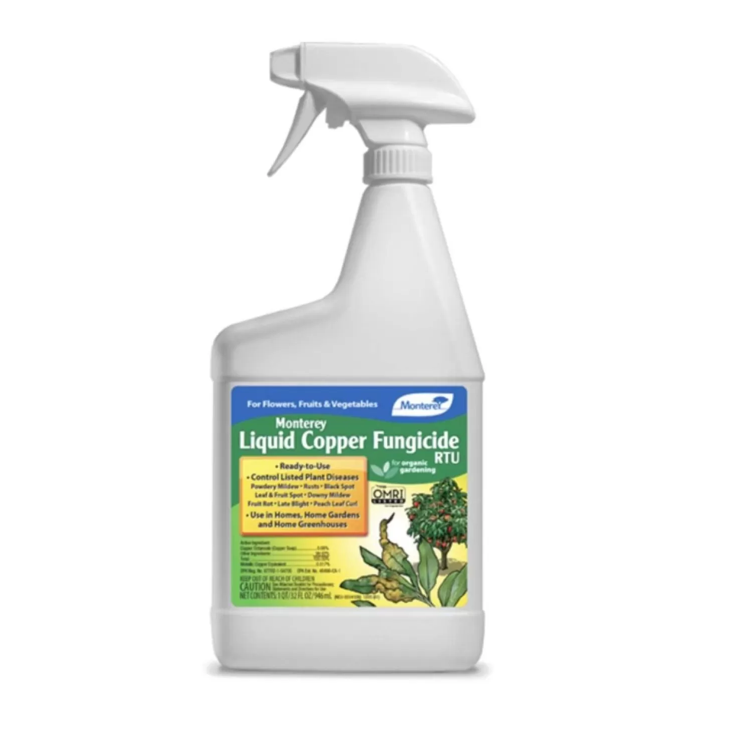 Soils + Fertilizers + Sprays>Roger's Gardens Rose Liquid Copper Fungicide Spray - 32Oz