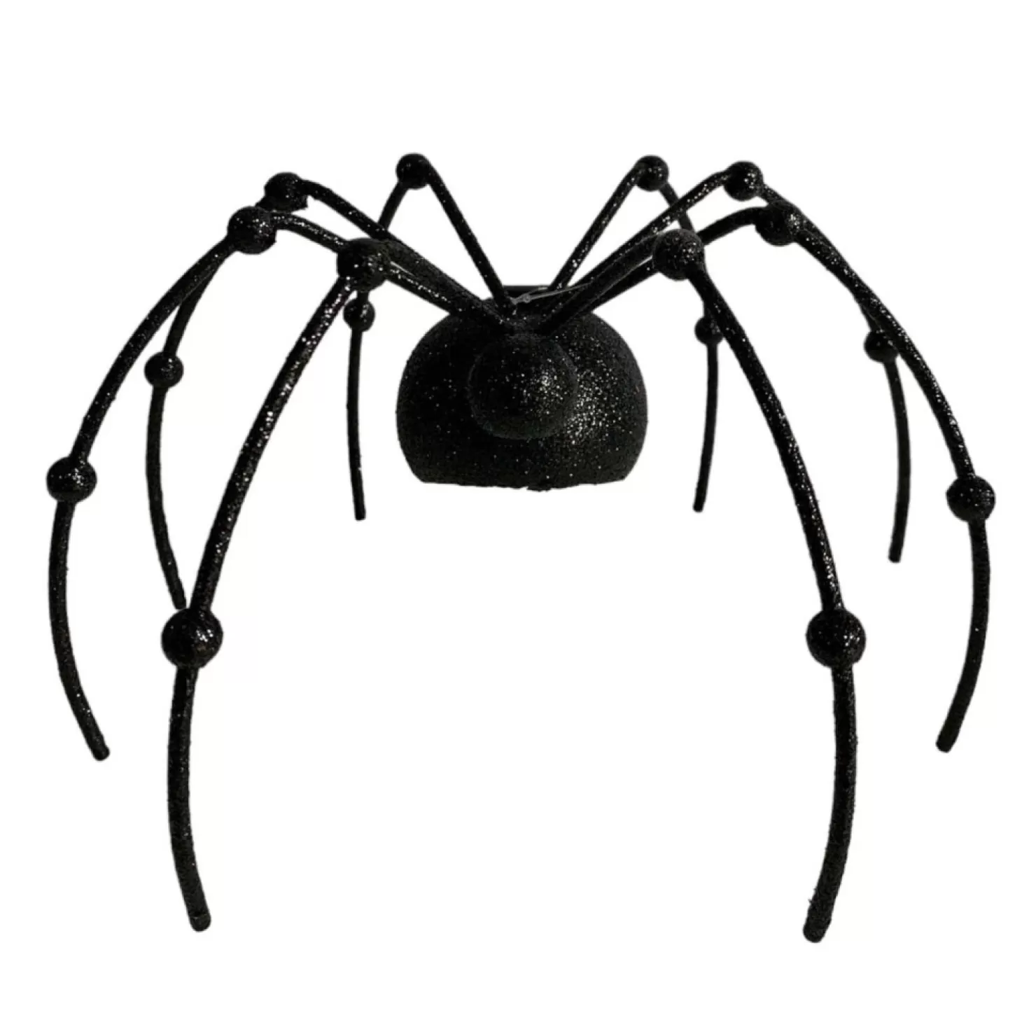 Halloween Decor>Roger's Gardens Sinister Metal Glitter Spider - 4.5" Tall To 6" Tall