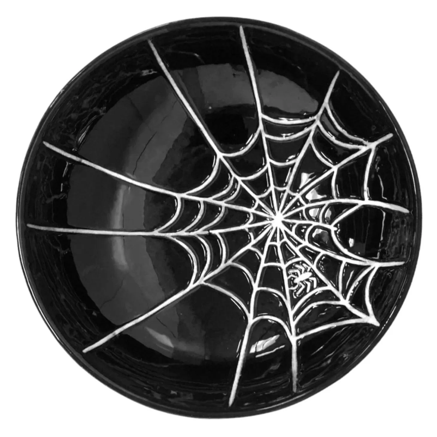 Serveware>Roger's Gardens Spider Web Candy Bowl - 5" Tall