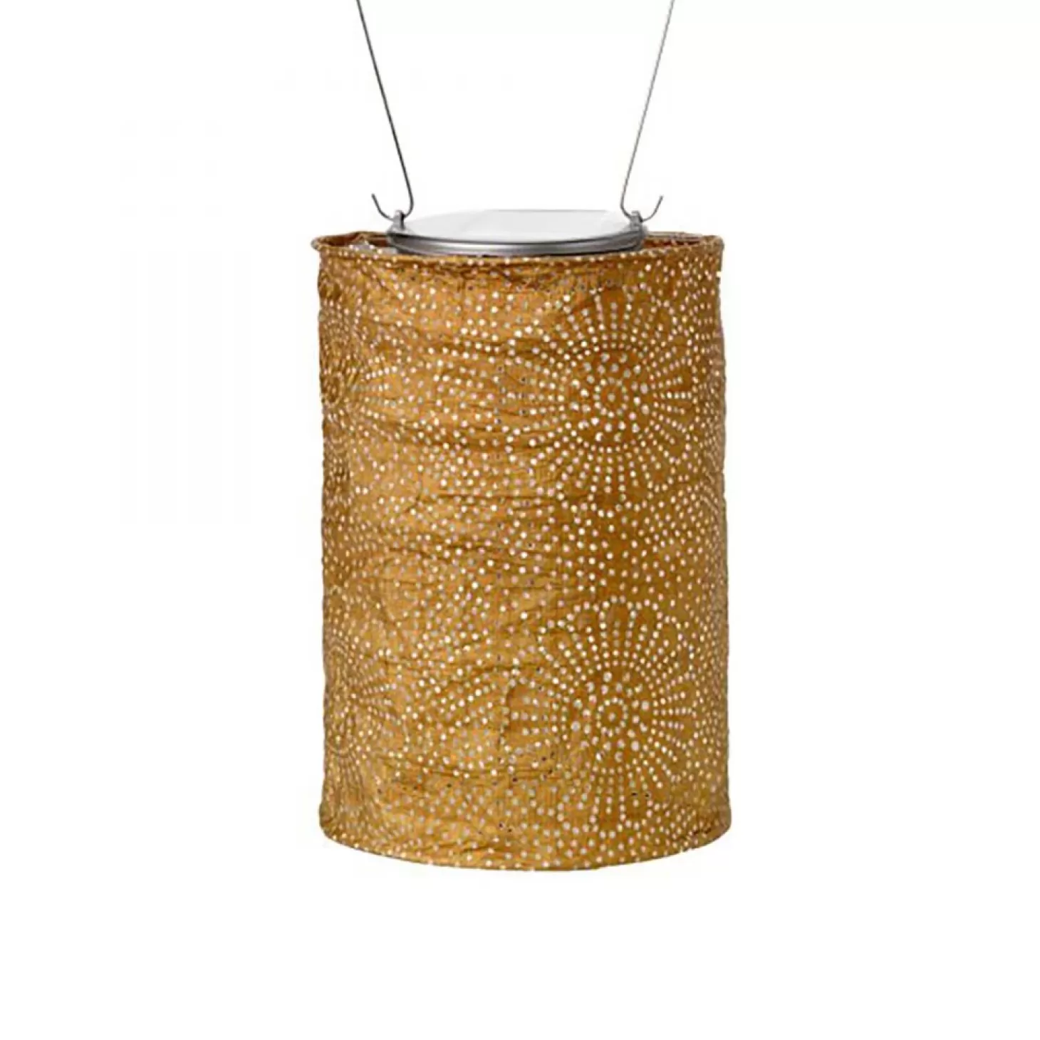 Garden Accents + Bird Feeders>Roger's Gardens Stella Cylinder Bronze Lantern - 7.5"