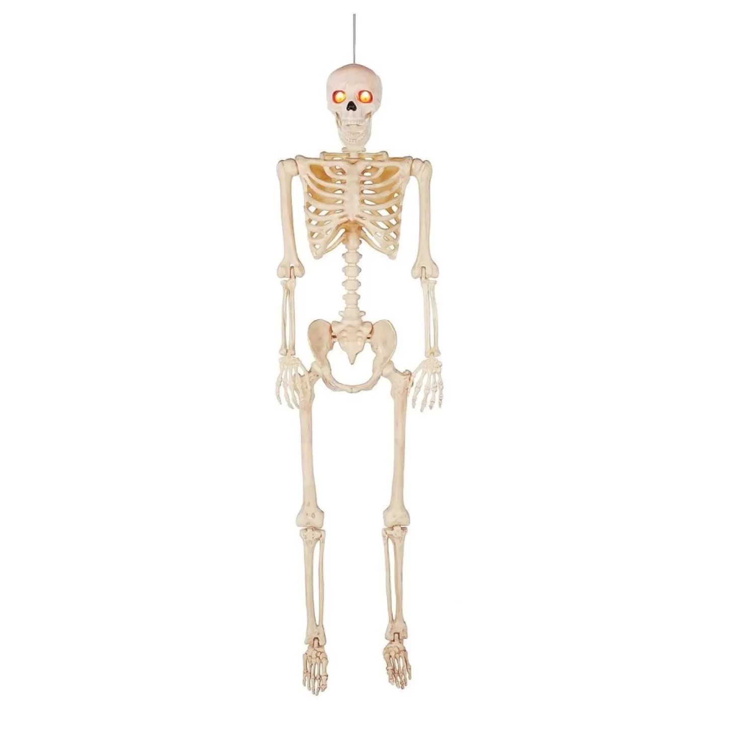 Halloween Decor>Roger's Gardens Talking Flaming Eyes Skeleton - 5Ft Tall