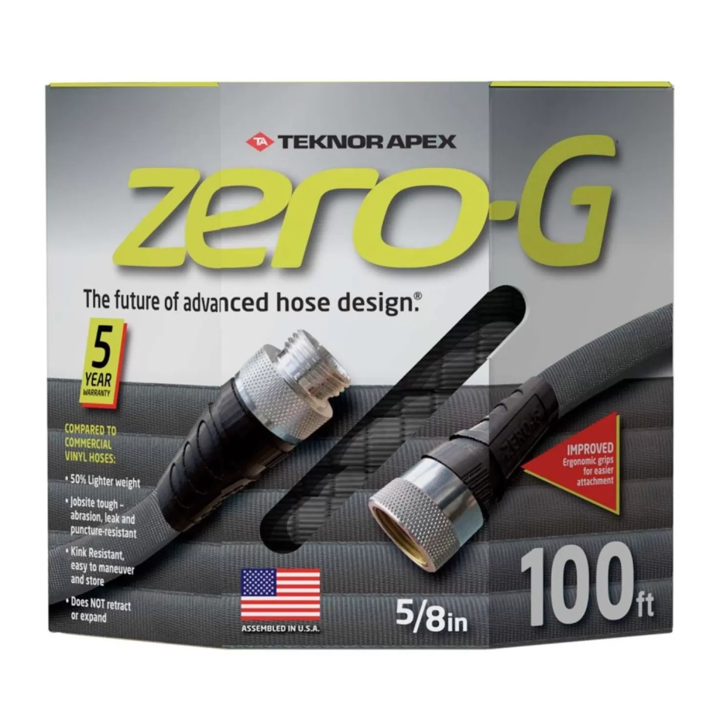 Garden Gloves + Tools + Accessories>Roger's Gardens Teknor Zero G Advanced Kink Free Hose - 100Ft