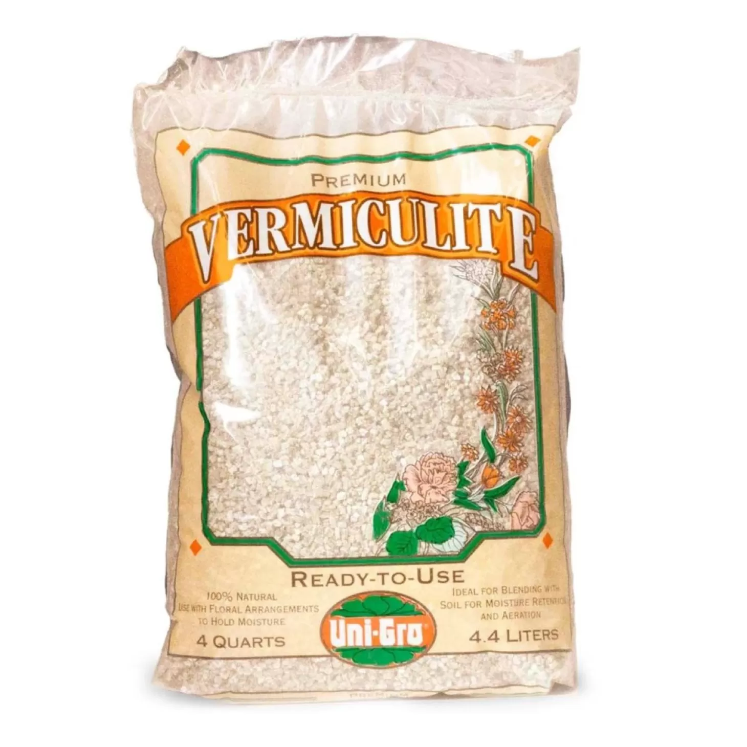 Soils + Fertilizers + Sprays>Roger's Gardens Uni-Gro Vermiculite - 4Qt