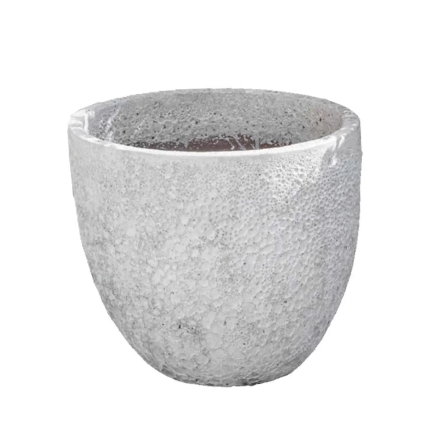 Pottery + Planters + Containers>Roger's Gardens White Coral Caipirinha Planter